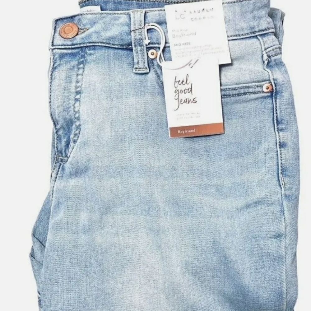 LC Lauren Conrad boyfriend mid rise jeans size 1#